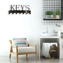 Metal Key Rack with Hooks Kitchen Organizer Bathroom Rangement Hooks Hangers