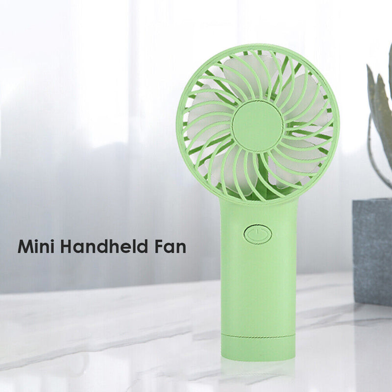 USB Mini Wind Power Handheld Fan Portable Summer Travel Office Small Cooling Fan