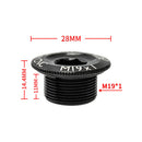 MUQZI CNC MTB Road Bike M19 Crank Cover Screws Crankset Bolt Cap (Black) Newly