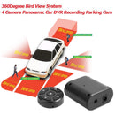 360 Degree Panoramic Car DVR Recording Parking Front+Rear+Left+Right View Cam
