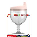 Baby Goblet No Spill Baby Sippy Cup Wine Glass for Baby Kid Party (Pink) Newly