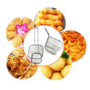 Stainless Steel French Fries Basket Mini Square Frying Basket with Handle