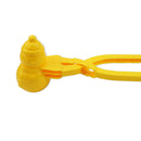 Snowball Maker Tool Snowman Shape DIY Snow Ball Tongs with Handle (Yellow) Newly