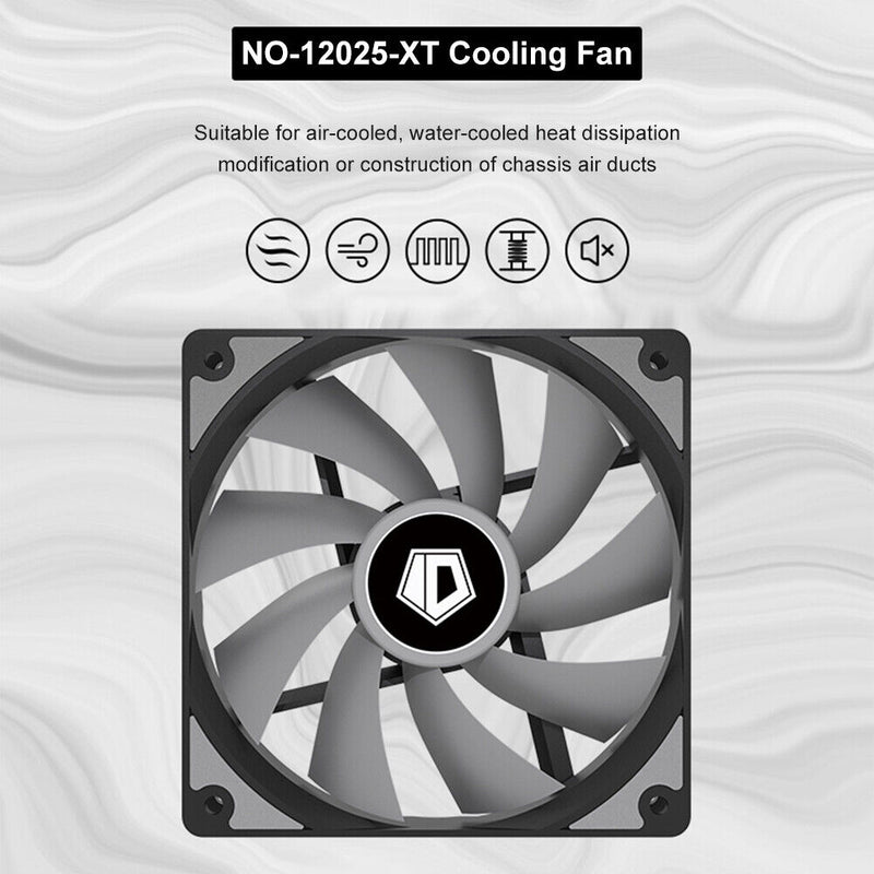 ID-COOLING NO-12025-XT DC 12V 1800RPM CPU Cooler Hydraulic Bearing Radiator Fan