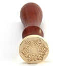 Retro Snowflake Wax Seal Fire Painting Stamp Envelope Wedding Card (A110)