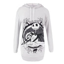 Women Hooded Tops Long Sleeve Print Loose Casual Long Section Pocket Pullovers