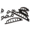 10Pcs Cable Cord Wire Line Organizer Plastic Clips Ties Fixer Holder Black