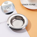 Net Stainless Steel Food Hair Stopper Sink Strainer Filter Basket Colander