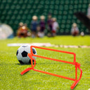 Foldable Removeable Football Barrier Frame Soccer Training Barrier (Orange)