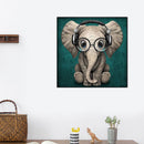 DIY Music Elephant Animal Full Embroidery Stamped 11CT Cross Stitch Kits Decor