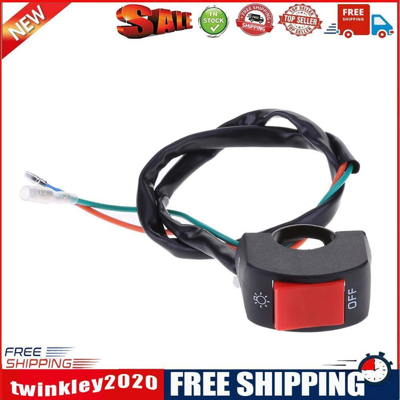 12V 7/8in Motorcycle Handlebar On/Off Switch for LED Headlight Fog Light(1)