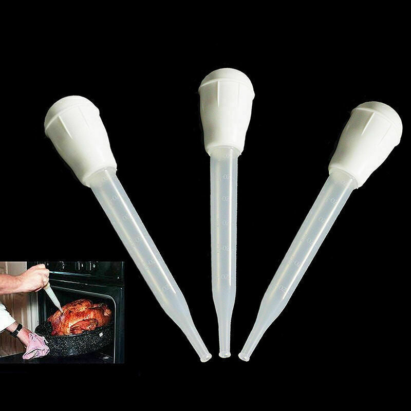 CHICKEN TURKEY MEAT CLEAR LIQUID GRAVY JUICE BASTER PUMP BBQ TUBE HOT I4L7