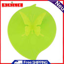 Silicone Leaf Shaped Cup Cover Heat Resistant Sealed Cap Leakproof Cups Lid