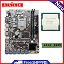 B250C BTC DDR4 4G Memory USB3.0 Mining Machine Motherboard Kit + G3900/G3930 CPU