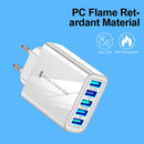 Portable 5 USB Port Mobile Phone Charger Travel Home Smartphone Charging Head