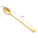 Stainless Steel Long Handle Coffee Tea Spoons Stirring Ice Spoon Home Tableware
