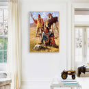 Indians Oil Paint By Numbers Kits DIY Craft Coloring Drawing Home Decoration