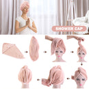 Hair Towel Wrap 2pcs Quick Dry Hair Towels Cap for Drying Curly Long Thick Hair