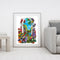Oil Paint By Numbers Garden House on Canvas Digital Paint Wall Art Handicraft