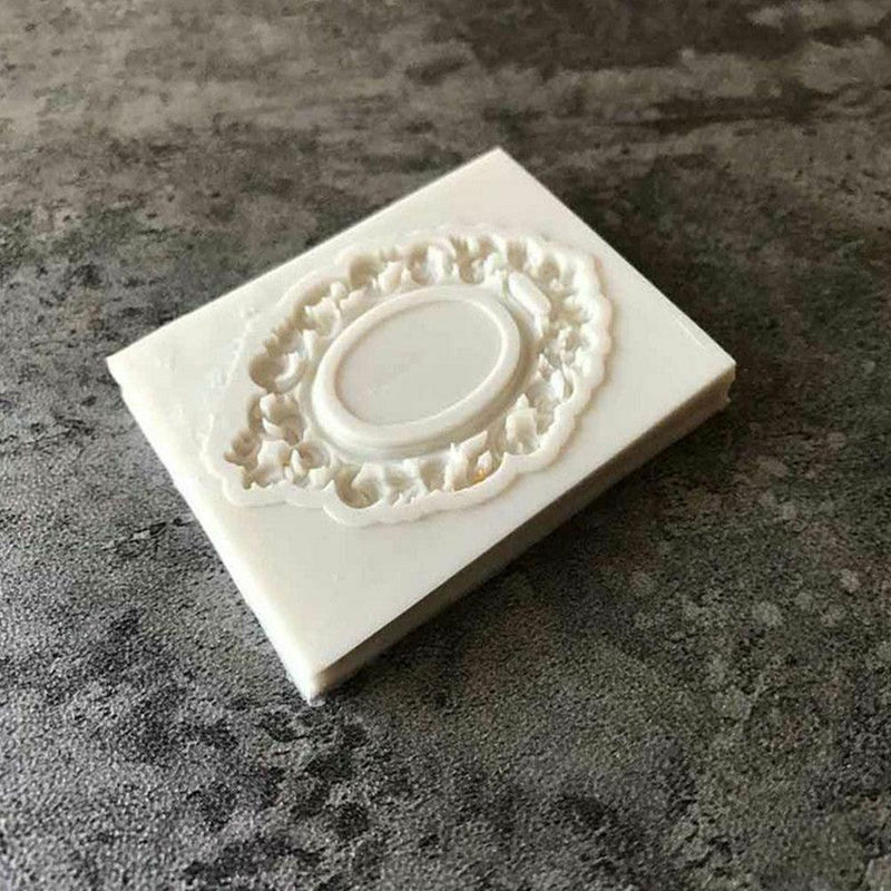 Lace Photo Frame Silicon Mold DIY Fondant Chocolate Baking Sale Cake Hot E4I1