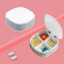 Fish Oil 4 Compartments Cute Small Pill Box Portable Daily Pill Organizer