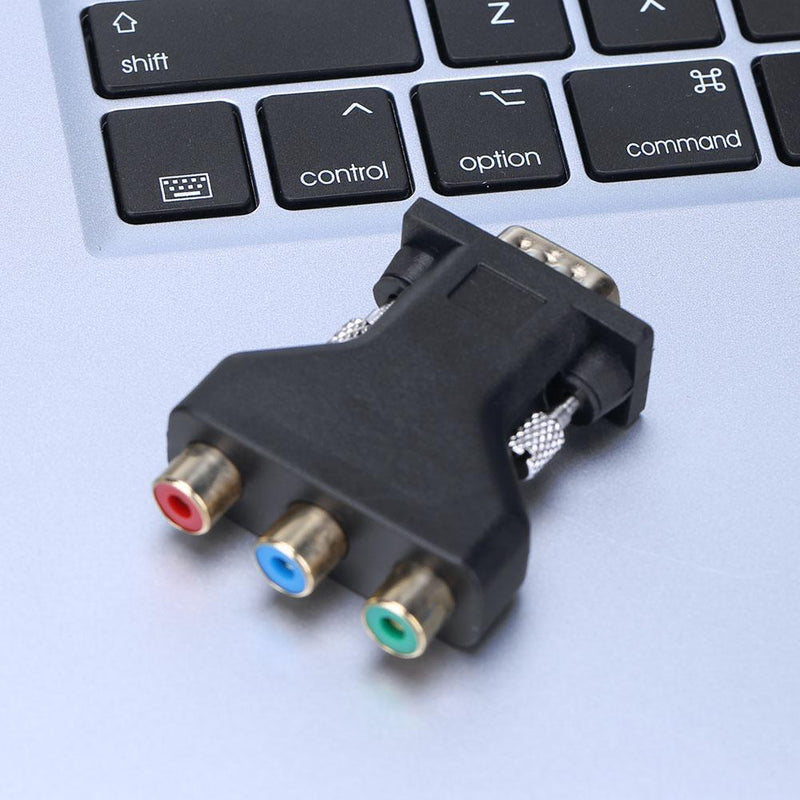 ALLOYSEED Adapter Converter VGA Male, 3 RCA Female Converter Adapter Spli