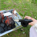 BBQ Fan Air Blower Fire Starter Portable Manual Bellows for Picnic Camping Newly