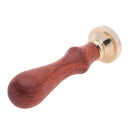 Retro Lily Pattern Rosewood Handle Sealing Wax Seal Stamps Post Decor(K02)