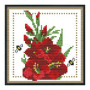 12 Months Flower DIY Cross Stitch 11CT Printed Embroidery (H430 August)