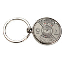 Mini Perpetual Calendar Keychain Ring Unique Metal Keyring 50 Years Newly