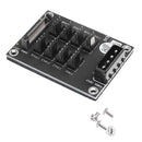 4-Pin or SATA 15-Pin to 8 Way 4-Pin PC Chassis Cooling Fan Splitter Hub