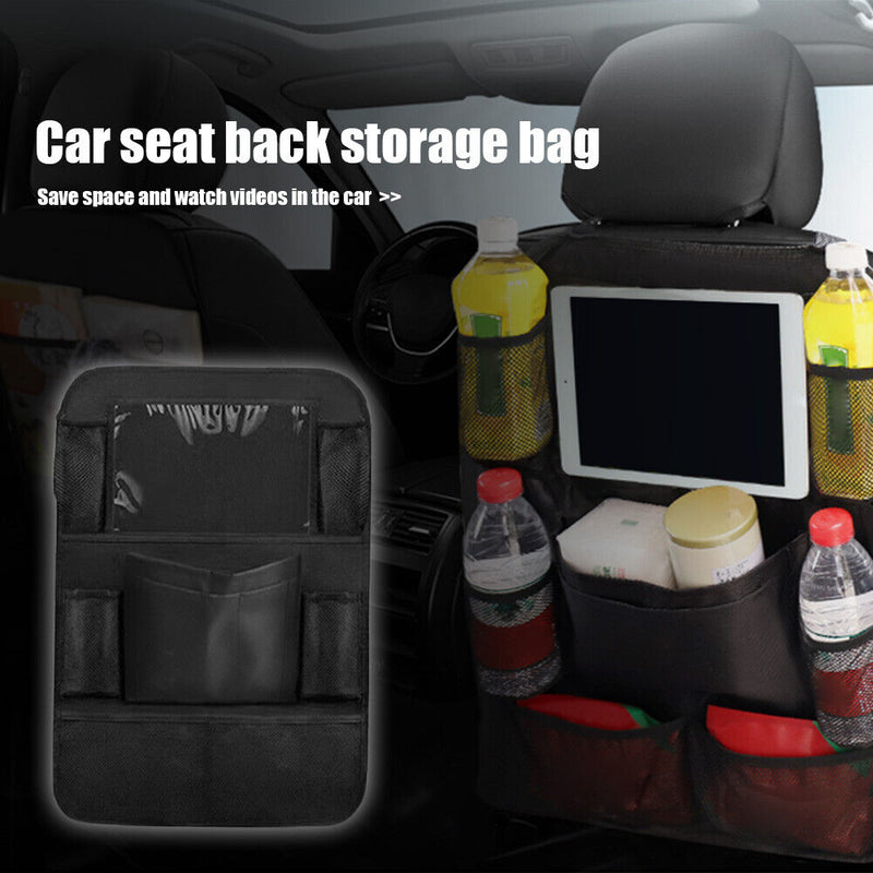 Car Backseat Organizer Storage Bag Multi Pocket Seat Back Hanging Pouch Newly