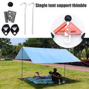 Tent Canopy Strut Pole Thimble Adjustable Top Support Connector (Black1set)