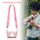 Portable Mini Cartoon Camera Cover Adjustable Silicone Shell (Pink Dog) Newly
