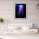 DIY Jellyfish Mosaic Full Round Diamond Drawing Handmade Rhinestone Craft G