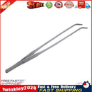 Universal 27CM Aquarium Plant Shrimp Reef Tank Straight Tweezer  Crooked Newly