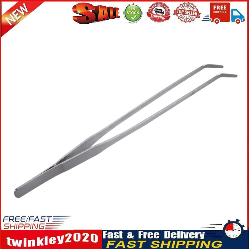 Universal 27CM Aquarium Plant Shrimp Reef Tank Straight Tweezer  Crooked Newly