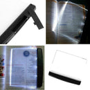 Creative LED Book Light Reading Night Flat Plate Portable Panel Lamp G7E9