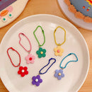 Color Flower Pendant Coin Purse Pendant Plastics Key Ring Decorations Keychain