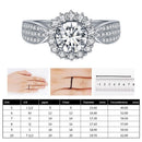 Big Diamond Ring Engagement Rings White Stone Ring Diamond Ring for Women
