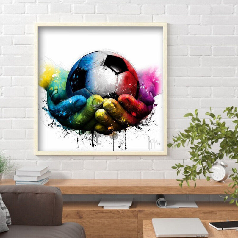 Diamond Painting Hand Hold Football Full Round Drill Picture of Rhinestone Kit