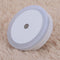 LED Light Sensor Control Night Light Round Bedroom Lamp (White)(US plug) Newly