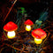 LED Luminous Mushroom Solar Lights Outdoor Garden Waterproof Lawn Stakes Lamps