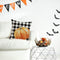 Fall Pumpkin Pillow Covers Linen Cushion Buffalo Plaid Pumpkin Pillow Cover