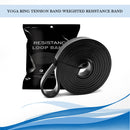 Elastic Resistance Band Exercise Gym Fitness Strength Belt (Black 22mm) Newly