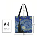 Starry Sky Printed Shoulder Shopping Bag Casual Large Tote Handbag 40*40CM