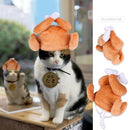 Open Ear Cospaly Headgear Cat Clothes Headgear Chicken Leg Dress Up Pet Hat