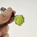 Stone Pendant Stone Moldavite Crystal Stone Crushed Green Crystal Stone
