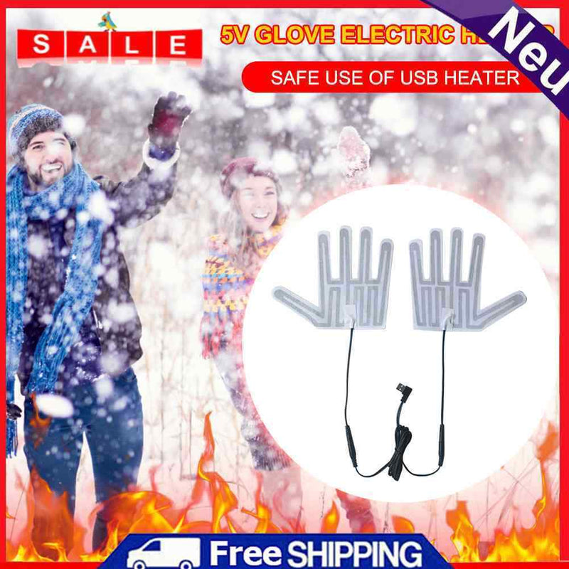 Electric Heating Gloves Pads Glove Heating Sheet for Skiing Cycling Hand Warmer