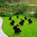 Acrylic Hollow Easter Bunny Ornaments Backyard Lawn Stake Yard Decor (F) Newly